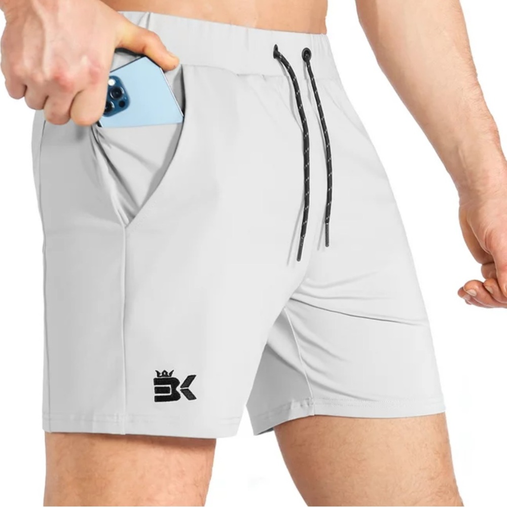 👍BROKIG Lightweight Mens Gym Shorts
